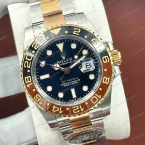 Rolex GMT-Master II 126711CHNR Root Beer 3285 Safir Cam Jubilee ETA Saat karşıdan görünüm