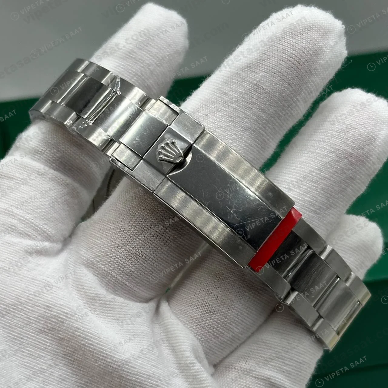 Rolex GMT-Master II Buz Mavisi Kadran Mavi-Siyah Bezel Super Clone ETA Saat foto 3