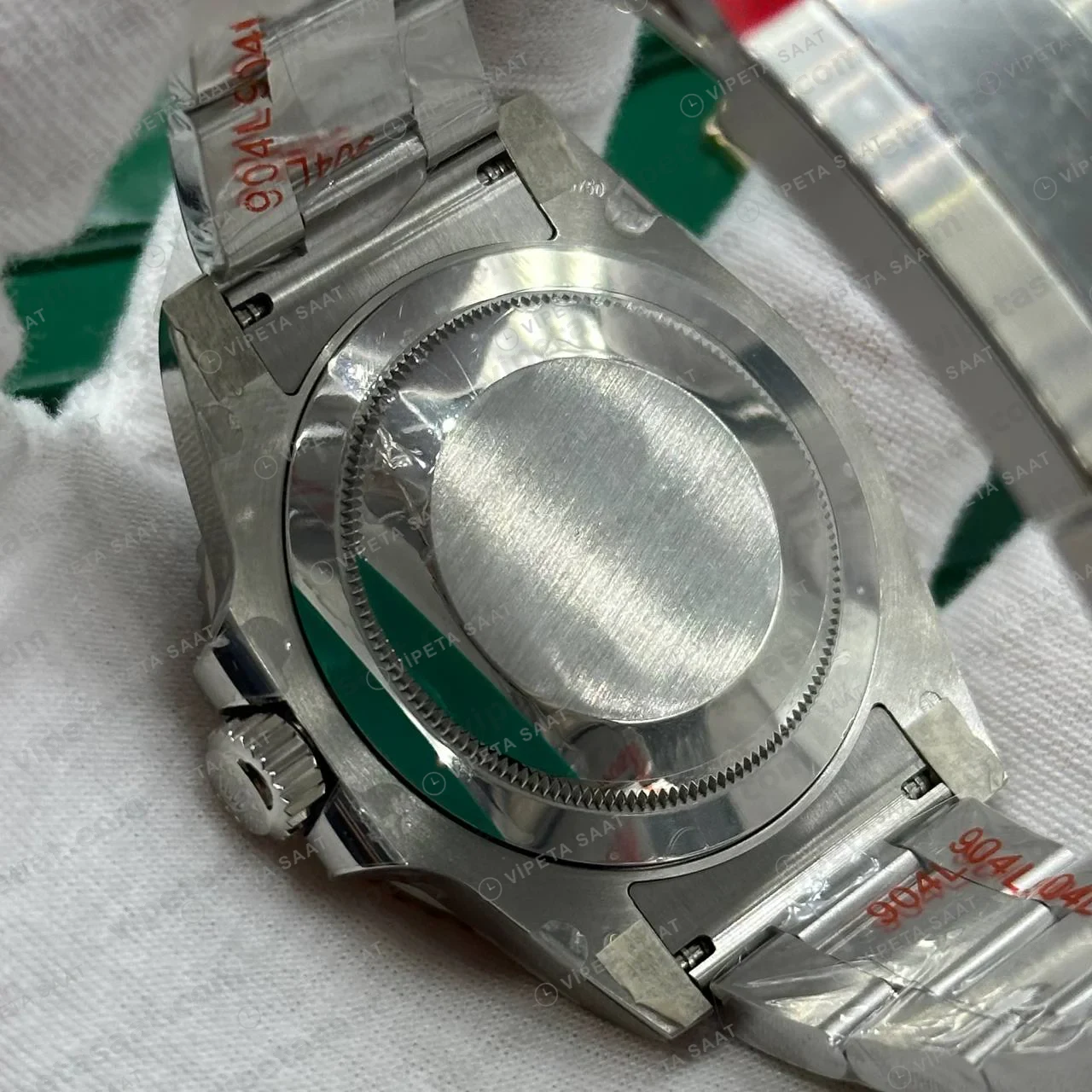 Rolex GMT-Master II Buz Mavisi Kadran Mavi-Siyah Bezel Super Clone ETA Saat foto 5