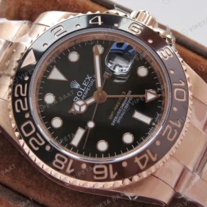 Rolex GMT-Master II Siyah Super Clone ETA Saat karşıdan görünüm