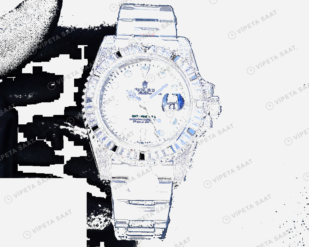 Rolex GMT-Master II Baget Siyah Super Clone ETA Saat detay 4