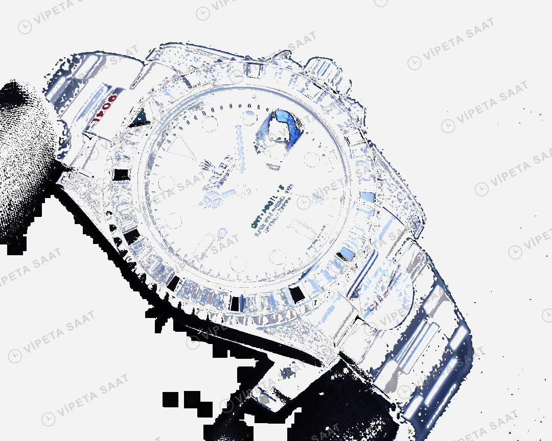 Rolex GMT-Master II Baget Siyah Super Clone ETA Saat detay 6