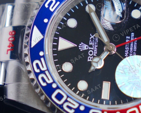 Rolex GMT-Master II Siyah Super Clone ETA Saat detay 4