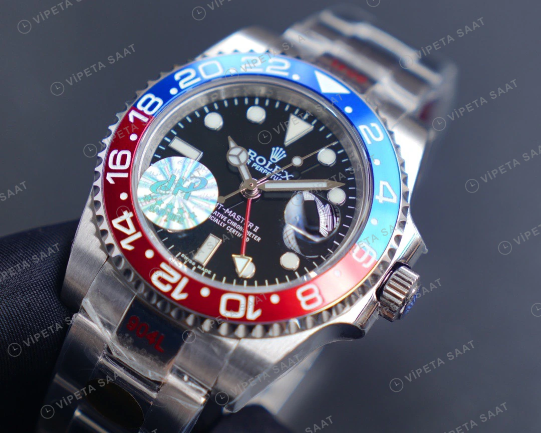 Rolex GMT-Master II Siyah Super Clone ETA Saat detay 6