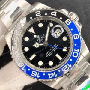 Rolex GMT-Master II Siyah Super Clone ETA Saat karşıdan görünüm