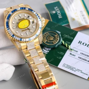 Rolex GMT-Master II Baget Mavi Super Clone ETA Saat karşıdan görünüm