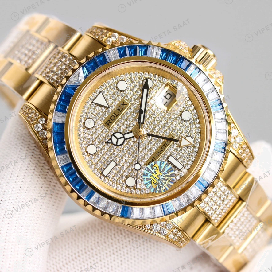 Rolex GMT-Master II Baget Mavi Super Clone ETA Saat detay 4
