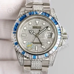 Rolex GMT-Master II Baget Mavi Super Clone ETA Saat karşıdan görünüm