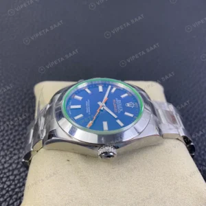 Rolex Milgauss Mavi Super Clone ETA Saat karşıdan görünüm