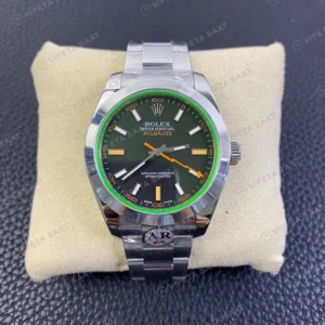 Rolex Milgauss Yeşil Super Clone ETA Saat yan görünüm