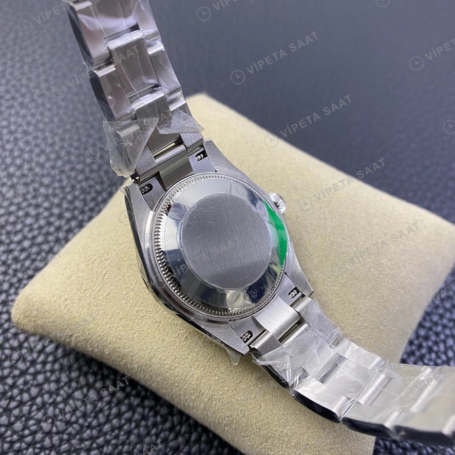 Rolex Oyster Perpetual Pembe Oyster Super Clone ETA Saat detay 4