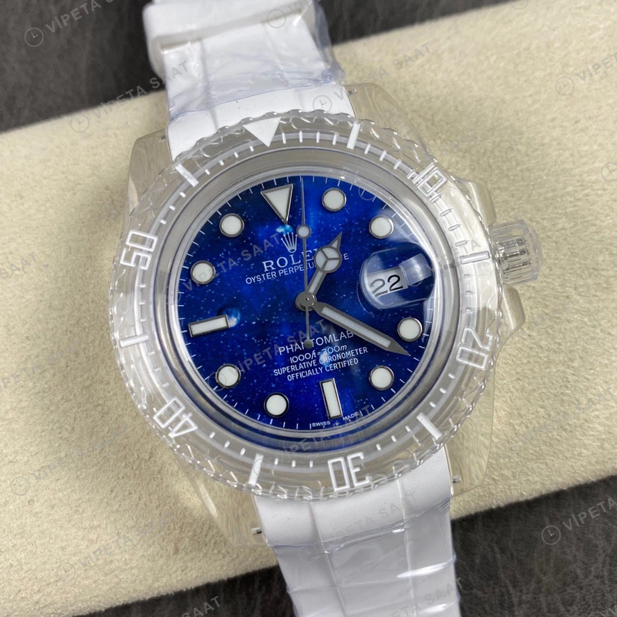 Rolex Mavi Super Clone ETA Saat detay 4