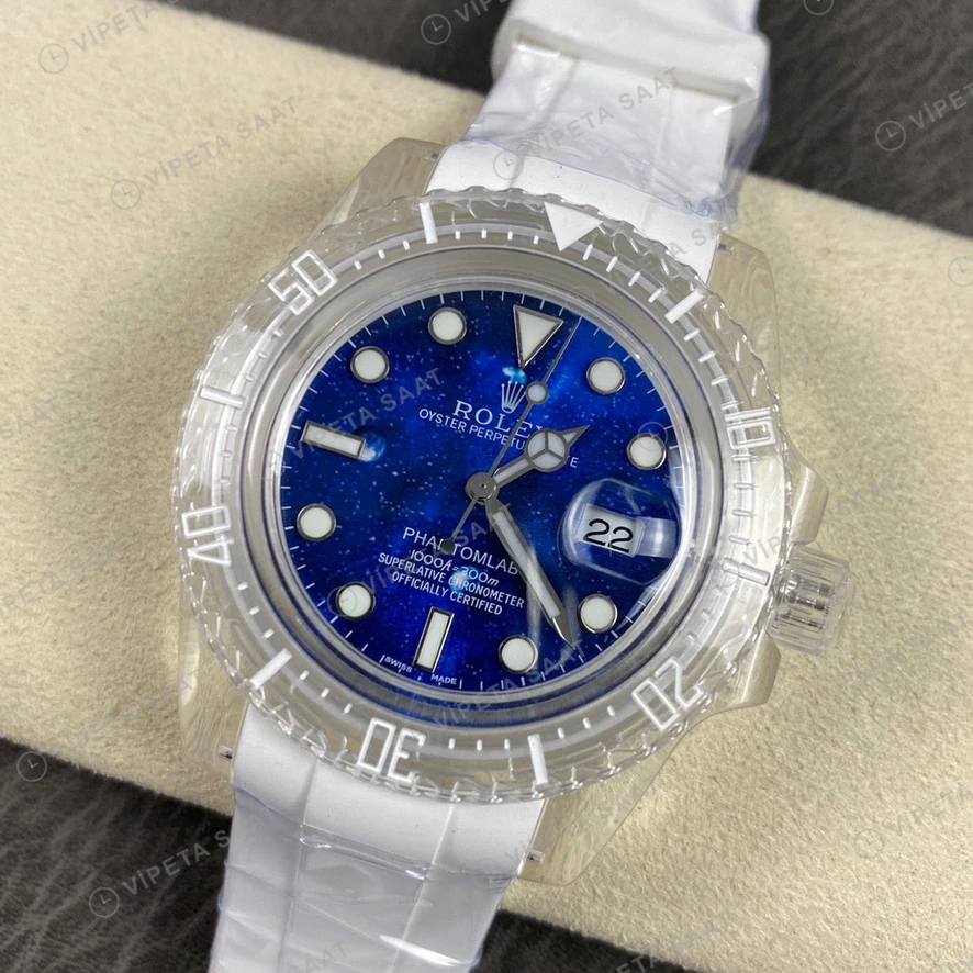 Rolex Mavi Super Clone ETA Saat detay 5