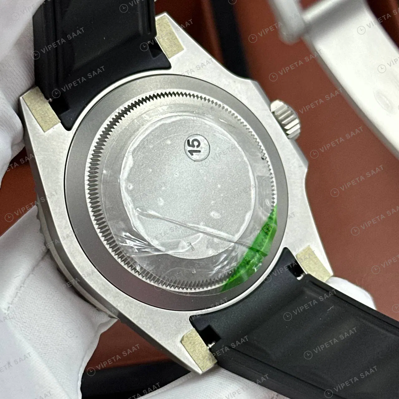 Rolex Sea-Dweller 126603 Siyah Kadranlı Oysterflex Super Clone Eta Saat detay 4