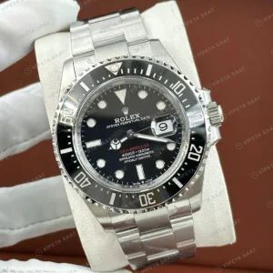 Rolex Sea-Dweller 126603 Siyah Kadranlı Super Clone Eta Saat karşıdan görünüm