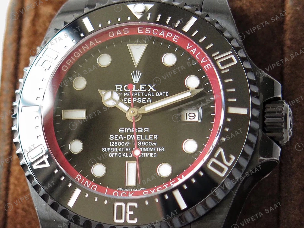 Rolex Sea-Dweller Siyah 44mm Super Clone ETA Saat detay 4