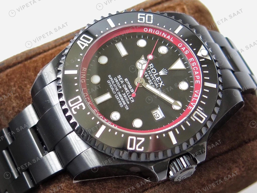 Rolex Sea-Dweller Siyah 44mm Super Clone ETA Saat detay 5