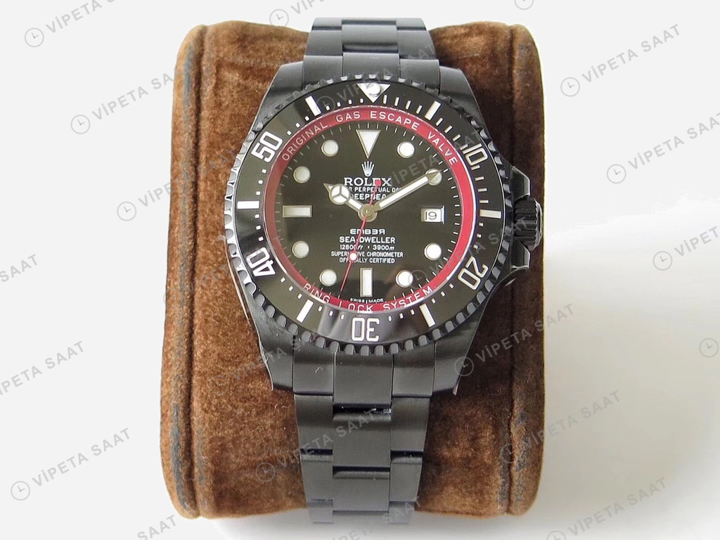 Rolex Sea-Dweller Siyah 44mm Super Clone ETA Saat detay 7