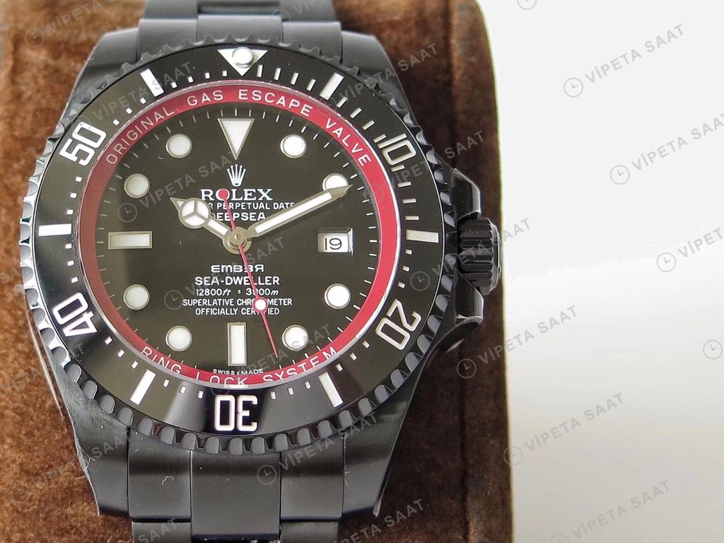Rolex Sea-Dweller Siyah 44mm Super Clone ETA Saat detay 8