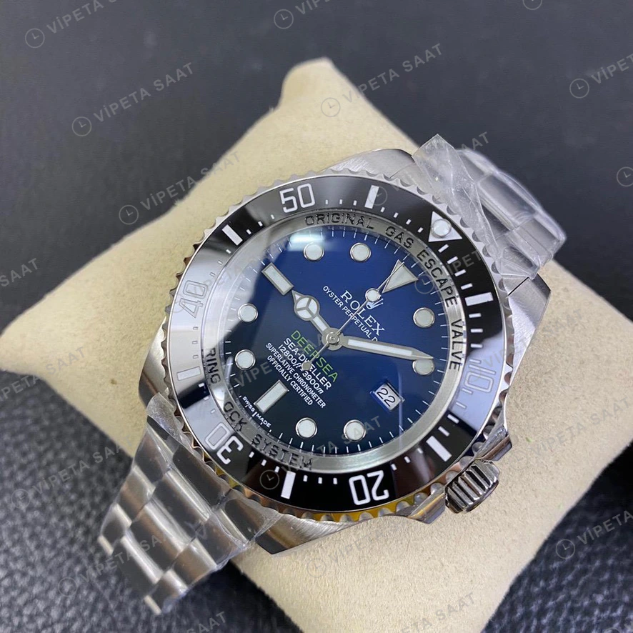 Rolex Sea-Dweller Mavi 44mm Super Clone ETA Saat detay 4