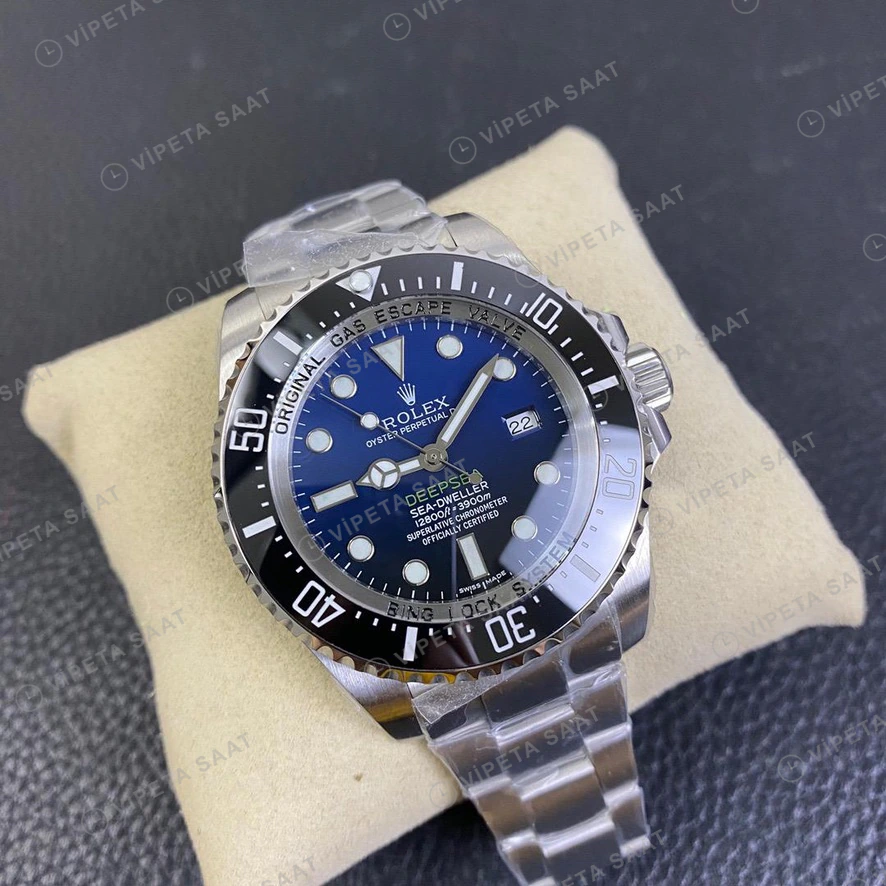 Rolex Sea-Dweller Mavi 44mm Super Clone ETA Saat detay 5