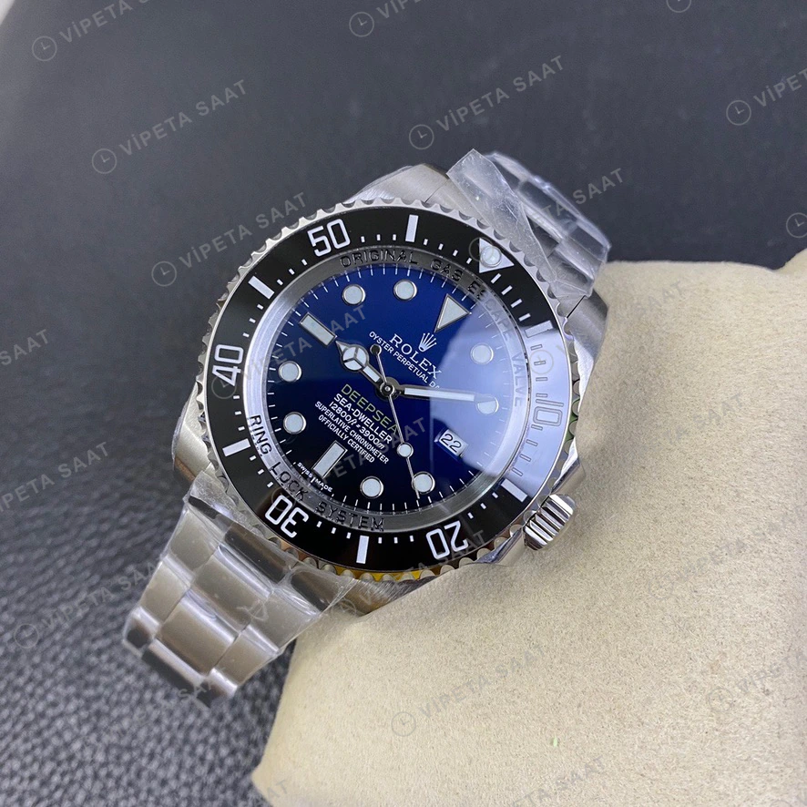 Rolex Sea-Dweller Mavi 44mm Super Clone ETA Saat detay 6