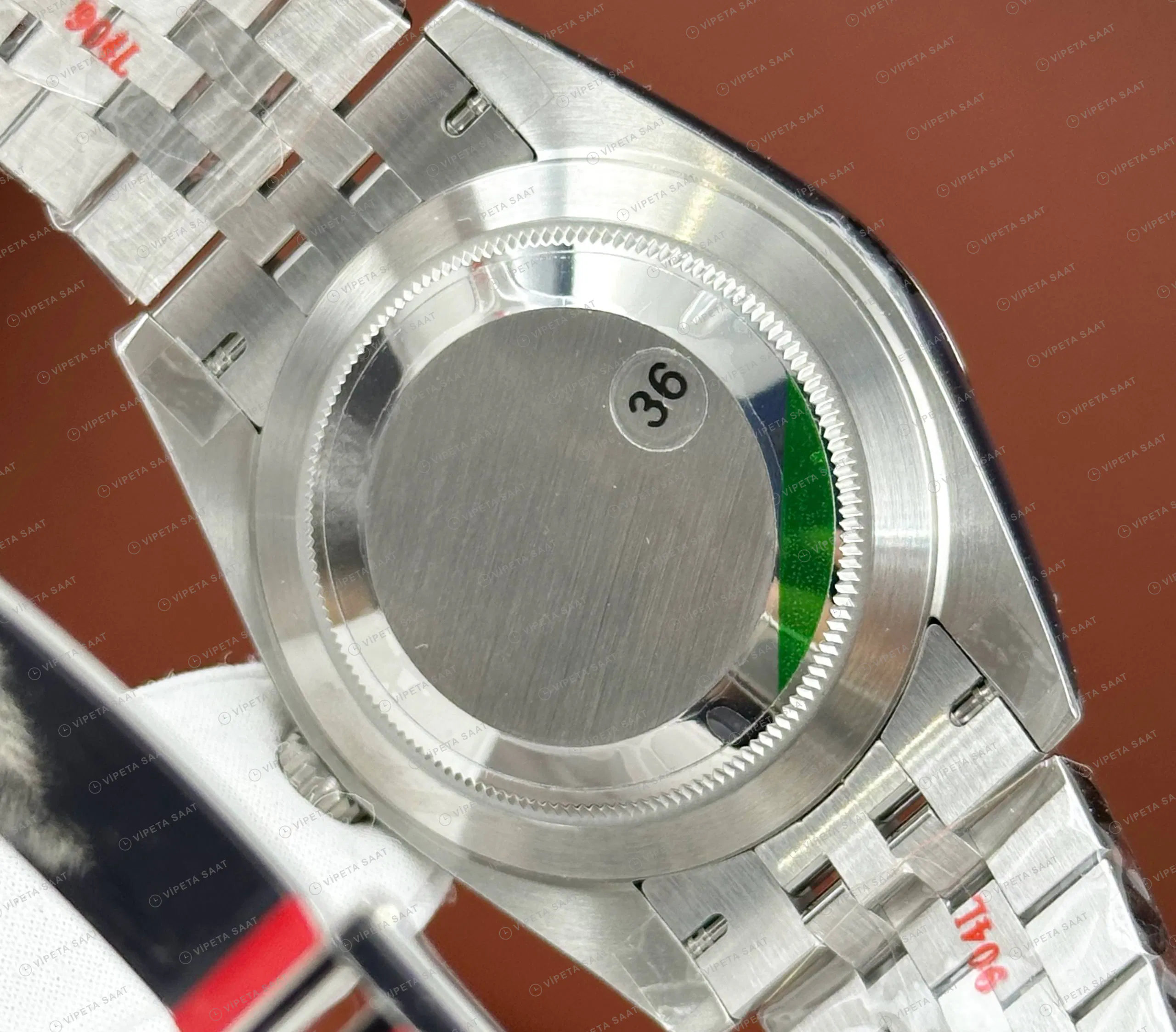 Rolex Sky-Dweller 336934 42 mm Gri Kadranlı Jubilee Fluted Super Clone Eta Saat detay 4