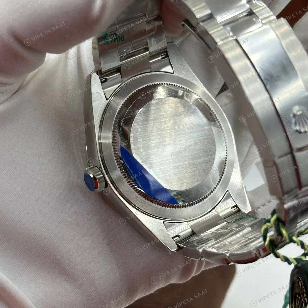 Rolex Sky-Dweller 336938 42 mm Siyah Kadranlı Jubilee İki Renk Super Clone Eta Saat detay 4
