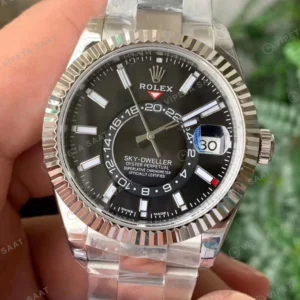 Rolex Sky-Dweller Siyah Super Clone ETA Saat detay 3
