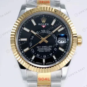 Rolex Sky-Dweller Siyah Super Clone ETA Saat yan görünüm