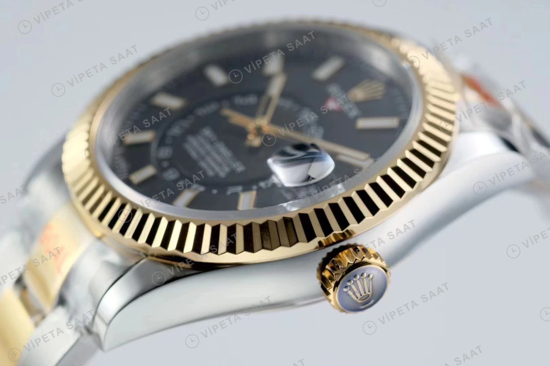 Rolex Sky-Dweller Siyah Super Clone ETA Saat detay 7