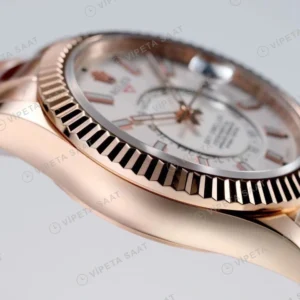 Rolex Sky-Dweller Beyaz Super Clone ETA Saat karşıdan görünüm