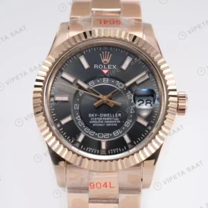 Rolex Sky-Dweller Gri Super Clone ETA Saat yan görünüm