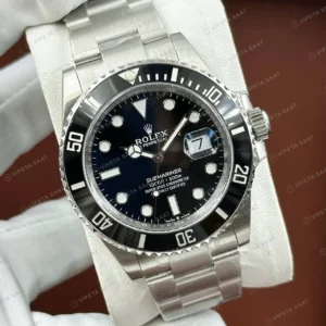 Rolex Submariner 126610LN 41 mm Mavi Kadranlı Seramik Super Clone Eta Saat karşıdan görünüm