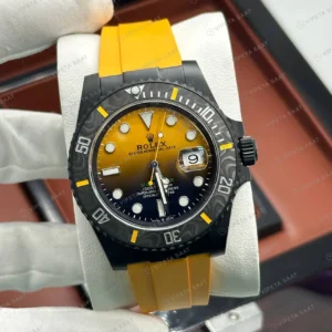 Rolex Submariner 126610LN 41 mm Sarı Kadranlı Super Clone Eta Saat karşıdan görünüm