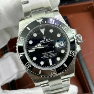Rolex Submariner 126610LN 41 mm Siyah Kadranlı Seramik Super Clone Eta Saat karşıdan görünüm