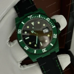 Rolex Submariner 126610LN 41 mm Yeşil Kadranlı Super Clone Eta Saat karşıdan görünüm