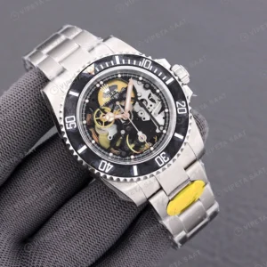 Rolex Submariner Pirlo Iskelet Super Clone ETA Saat karşıdan görünüm