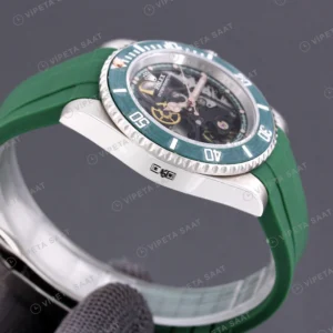 Rolex Submariner Pirlo Iskelet Super Clone ETA Saat karşıdan görünüm