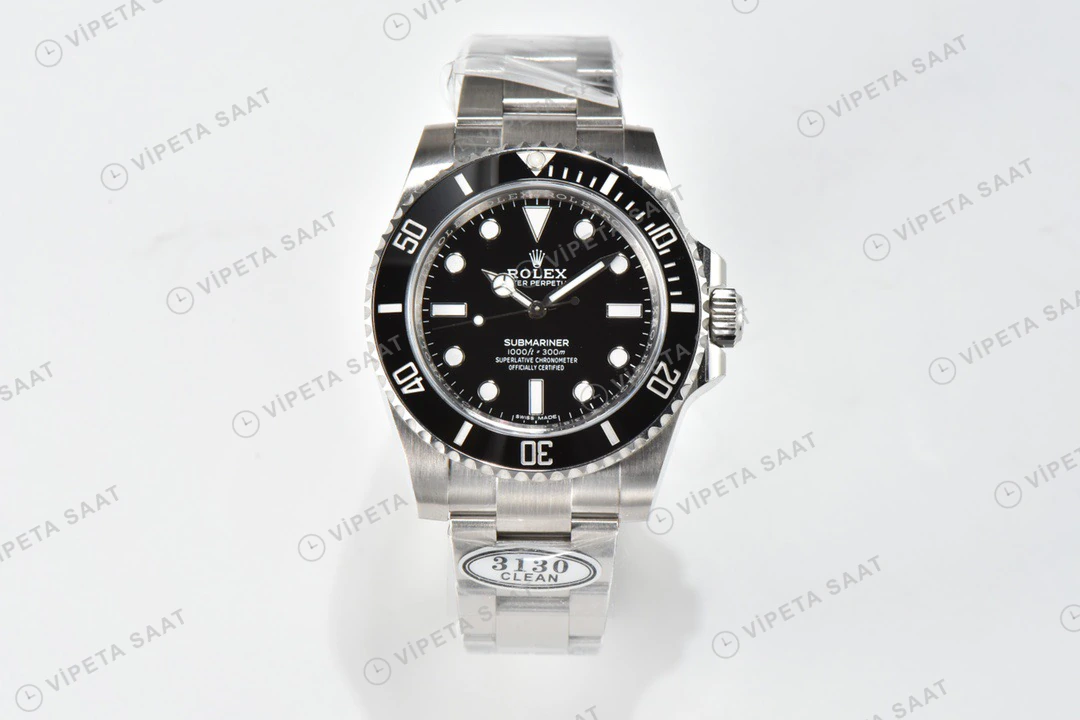 Rolex Submariner No-Date Siyah Super Clone ETA Saat yan görünüm