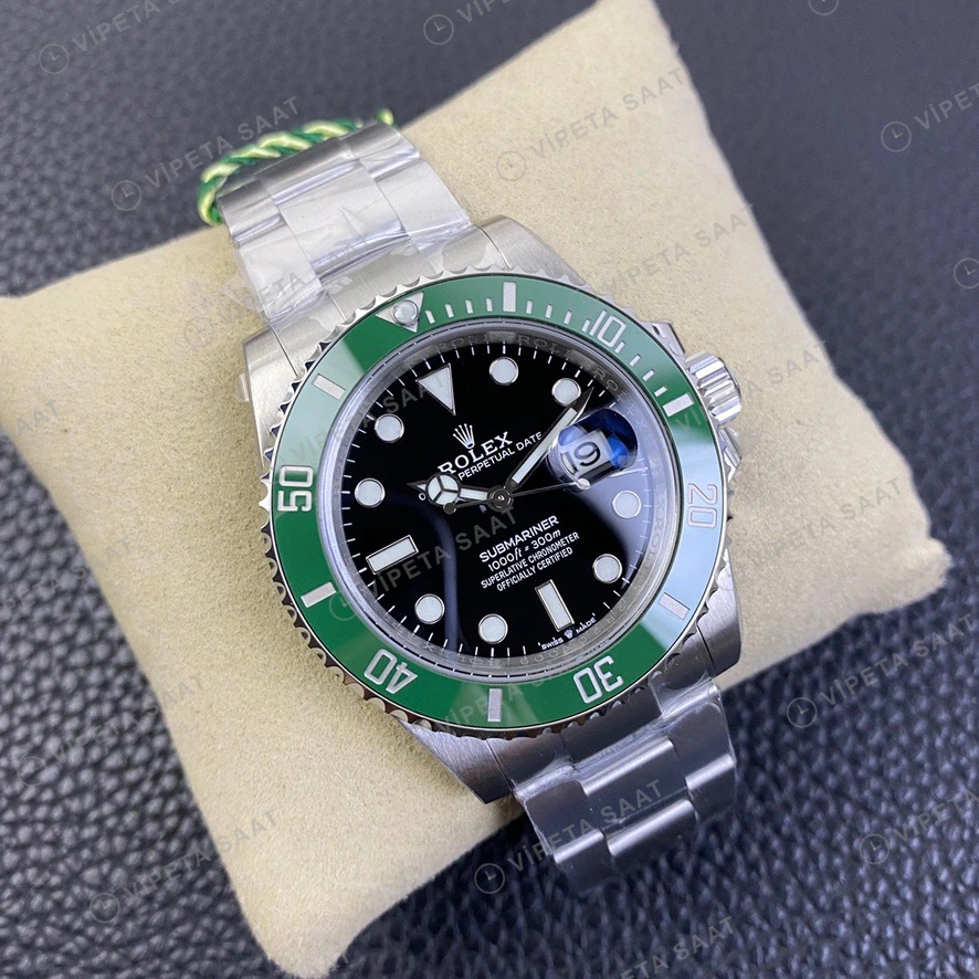 Rolex Submariner Siyah Super Clone ETA Saat detay 5