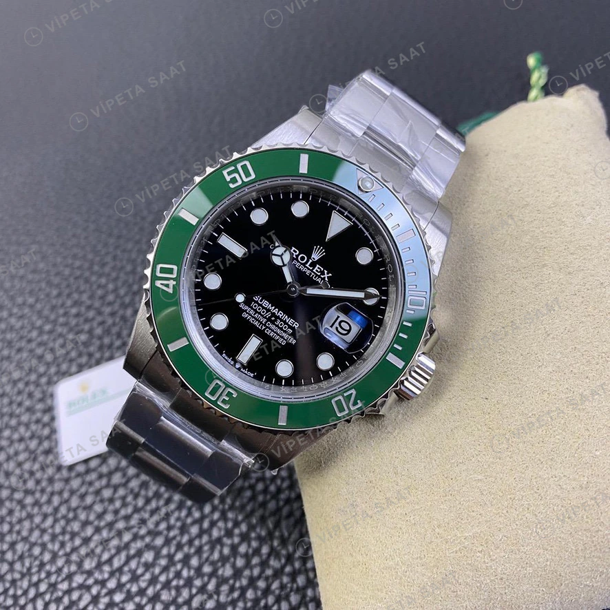 Rolex Submariner Siyah Super Clone ETA Saat detay 6