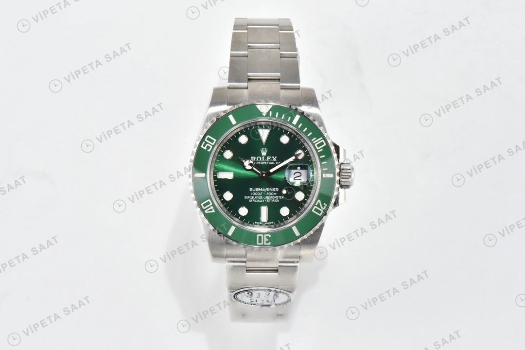 Rolex Submariner Yeşil Super Clone ETA Saat yan görünüm