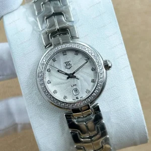 TAG Heuer Aquaracer Beyaz Elmas Taşlı Çelik Super Clone ETA Saat detay 6