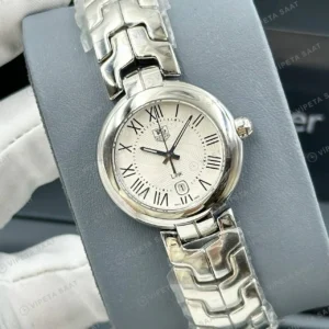 TAG Heuer Aquaracer Beyaz Kadran Çelik Lady Bileklik Super Clone ETA Saat detay 7
