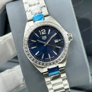 TAG Heuer Aquaracer Mavi Elmas Taşlı Özel Super Clone ETA Saat detay 4