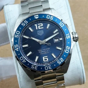 TAG Heuer Aquaracer Mavi Kadran Çelik Parlak Dalış Super Clone ETA Saat detay 4