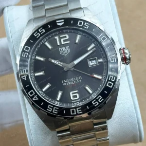 TAG Heuer Aquaracer Siyah Kadran Çelik Parlak Super Clone ETA Saat detay 5