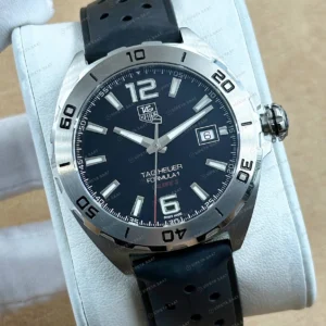 TAG Heuer Aquaracer Siyah Kadran Kauçuk Gece Super Clone ETA Saat TAG0118 detay 5