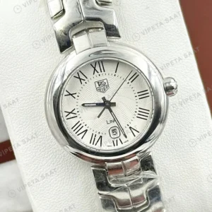 TAG Heuer Carrera Beyaz Roman Çelik Lady Super Clone ETA Saat detay 4